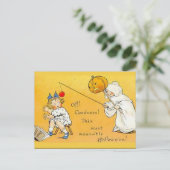 KRW Vintag Halloween Postkarte (Stehend Vorderseite)