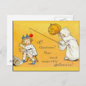 KRW Vintag Halloween Postkarte (Vorne/Hinten)
