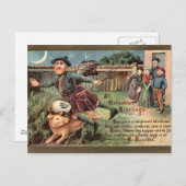 KRW Vintag Scottish Halloween Postkarte (Vorne/Hinten)