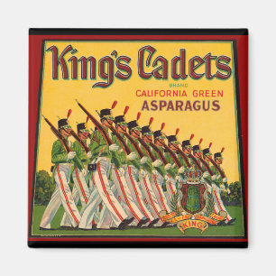 KRW Vintagen Cadets Asparagus Crate Magnet Königs