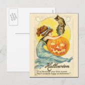 KRW Vintages Halloween Feiertagspostkarte (Vorne/Hinten)