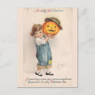 KRW Vintages Halloween Postkarte