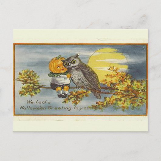KRW Vintages Halloween Postkarte (Vorderseite)