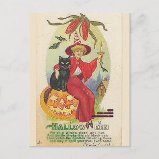 KRW Vintages Halloween Postkarte