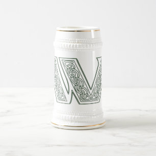 KRW - W - Keltischer mit Monogramm Stein Bierglas