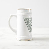 KRW - W - Keltischer mit Monogramm Stein Bierglas (Links)