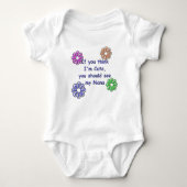 KRW, wenn Sie denken, dass ich niedlich bin, sehen Baby Strampler (Vorderseite)