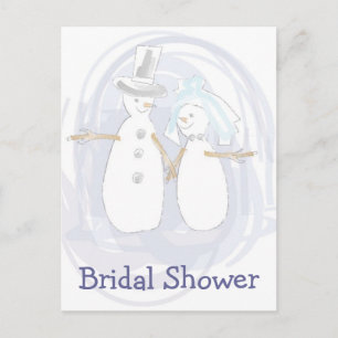 KRW Winter Snowmen Custom Shower Einladung