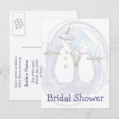 KRW Winter Snowmen Custom Shower Einladung (Vorne/Hinten)
