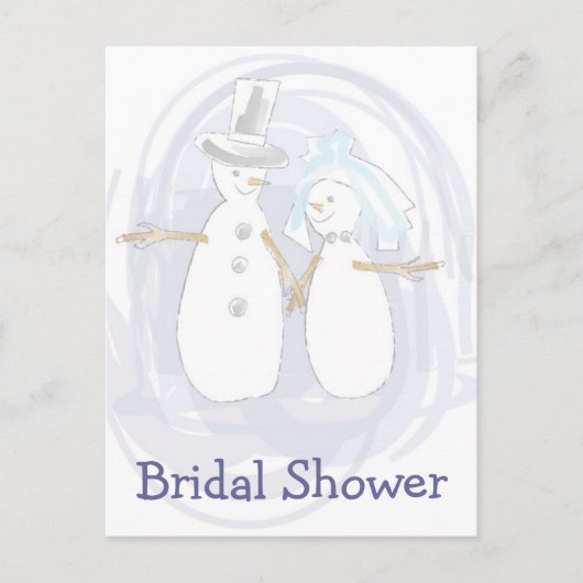 KRW Winter Snowmen Custom Shower Einladung (Vorderseite)