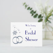 KRW Winter Wedding Custom Shower Einladung (Stehend Vorderseite)