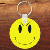 KRW Yellow Evil Face Schlüsselanhänger (Vorderseite)