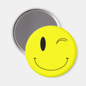 KRW Yellow Winking Face Magnet (Vorderseite/Rückseite)