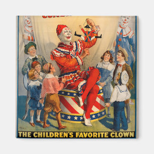 KRW-Zirkus-Clown-Vintager Magnet