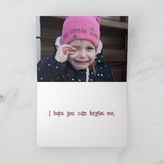 KRYING - SORRY CARD DANKESKARTE (Innenseite)