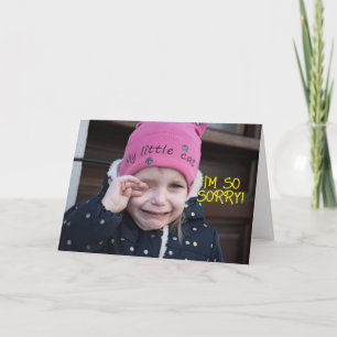 KRYING - SORRY CARD DANKESKARTE