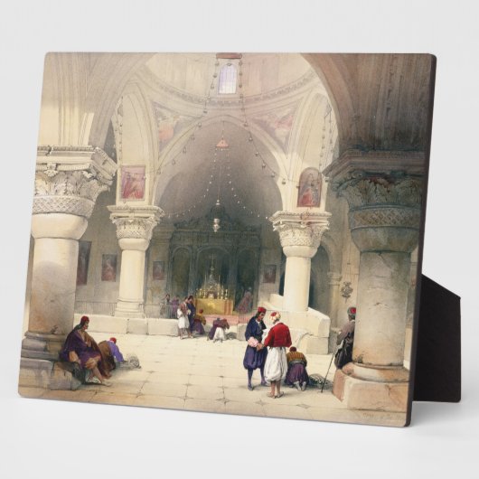 Krypt des Heiligen Sepulchers, Jerusalem, Platte 2 Fotoplatte (Seite)