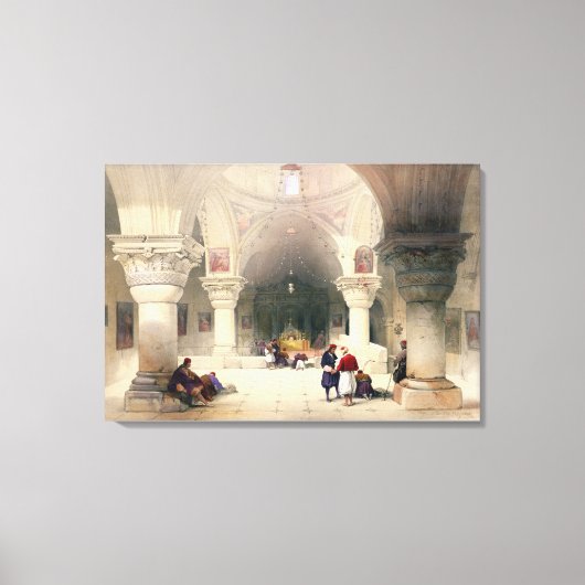 Krypt des Heiligen Sepulchers, Jerusalem, Platte 2 Leinwanddruck (Vorderseite)