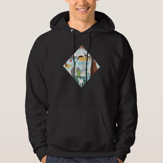 Kryptid-Kreaturland Hoodie (Vorderseite)