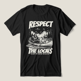 Kryptid Sasquatch Alien Begegnung Tri-Blend Shirt