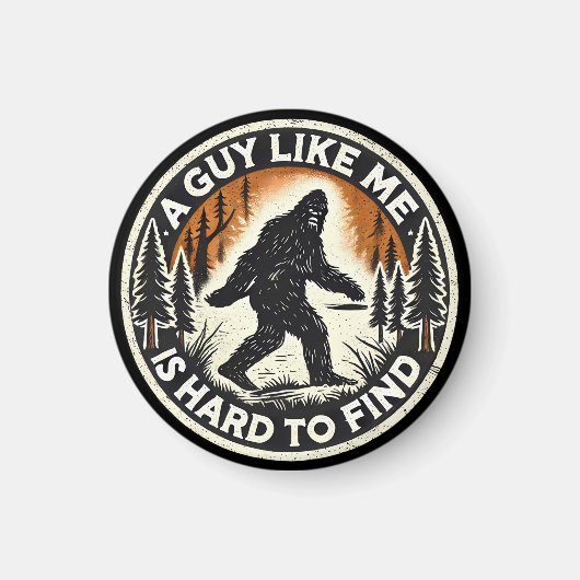 Kryptid Sasquatch Bigfoot Waldabenteuer Magnet (Vorne)