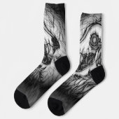 Kryptid: Schneedecke Socken (Linkes Detail)