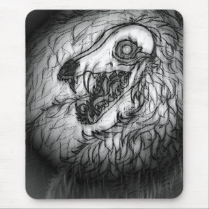 Kryptid: Snow Wasset Skizze Mousepad
