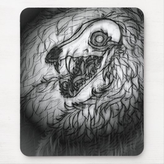 Kryptid: Snow Wasset Skizze Mousepad (Vorne)