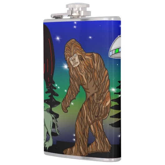 Kryptid, UFO, Big Foot, Chupacabra, Alien Mothman Flachmann (Links)