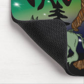 Kryptid, UFO, Big Foot, Chupacabra, Alien Mothman Mousepad (Ecke)