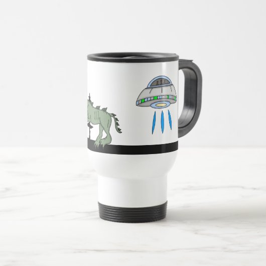 Kryptid, UFO, Big Foot, Chupacabra, Alien Reisebecher (VorderseiteRechts)