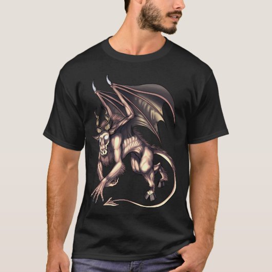 Kryptide Kreatur Jersey Devil T-Shirt (Vorderseite)