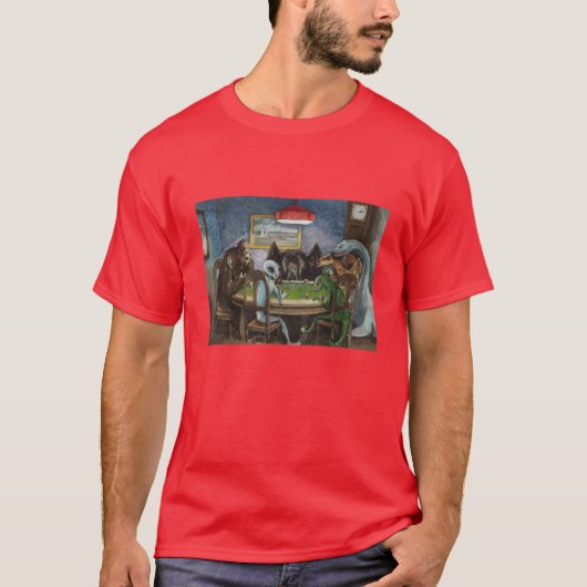 Kryptiden beim Pokerspielen Junge T-Shirt (Vorderseite)