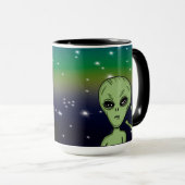 Kryptiden, Bigfoot, Sasquatch, Mothman, Alien, UFO Tasse (VorderseiteRechts)