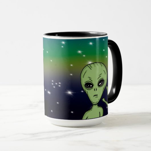 Kryptiden, Bigfoot, Sasquatch, Mothman, Alien, UFO Tasse (VorderseiteRechts)