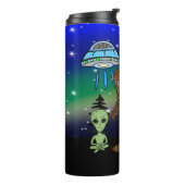 Kryptiden, Bigfoot, Sasquatch, Mothman, Alien, UFO Thermosbecher (Nach links gedreht)