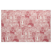 Kryptiden-Menge rote Perle Stoff (Fat Quarter (45,7 x 55,9 cm))