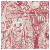 Kryptiden-Menge rote Perle Stoff (Nahaufnahme)