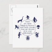 Kryptiden Postkarte (Vorne/Hinten)