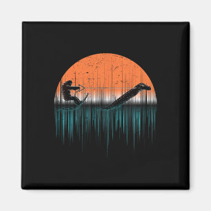 Kryptider Wasserskilaufen Loch Ness Monster Lustig Magnet