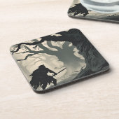 Kryptidwald Getränkeuntersetzer (Linke Seite)