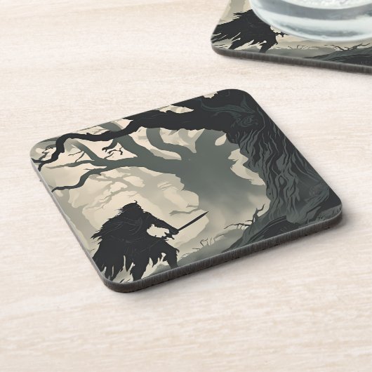 Kryptidwald Getränkeuntersetzer (Linke Seite)