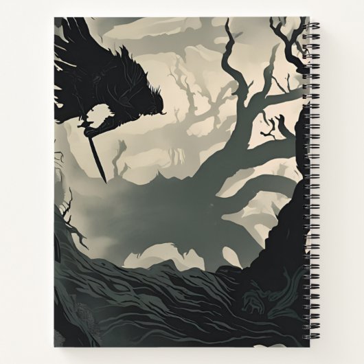 Kryptidwald Notizblock (Rückseite)