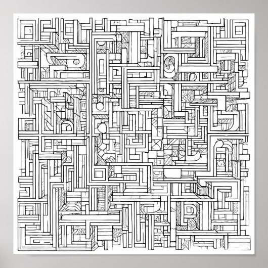 Kryptische Kunst-Herausforderung: Urban Cipher Gra Poster (Vorne)
