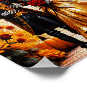 Kryptische Liebe - Halloween Skeleton-Gemälde Poster (Ecke)