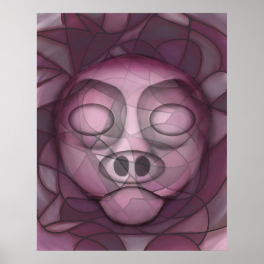 Kryptisches Schwein Poster (Vorne)