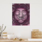 Kryptisches Schwein Poster (Küche)