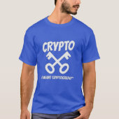 Krypto bedeutet Kryptographie - Retro Key T-Shirt (Vorderseite)