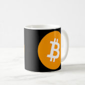 Krypto Bitcoin Blockchain Kryptowährungs-Spaß Kaffeetasse (VorderseiteRechts)