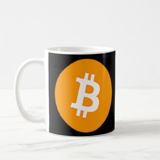 Krypto Bitcoin Blockchain Kryptowährungs-Spaß Kaffeetasse (Links)